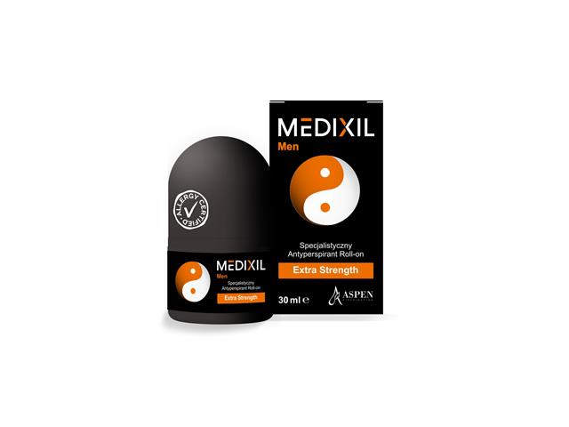 Medixil Men Extra Strength Roll-on antyperspirant specjalistyczny interakcje ulotka   30 ml