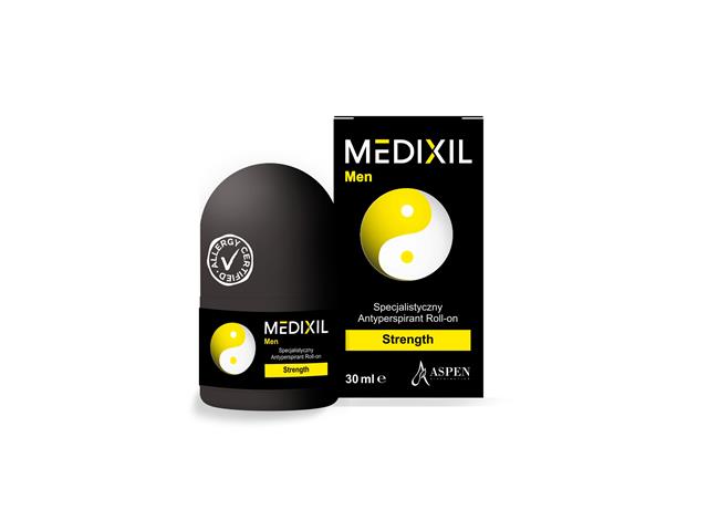 Medixil Men Strength Roll-on antyperspirant specjalistyczny interakcje ulotka roll-on  30 ml