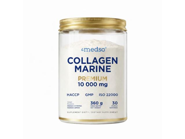 Medso Collagen Marine Premium 10 000 mg mango-cytryna interakcje ulotka proszek do rozpuszczenia - 360 g