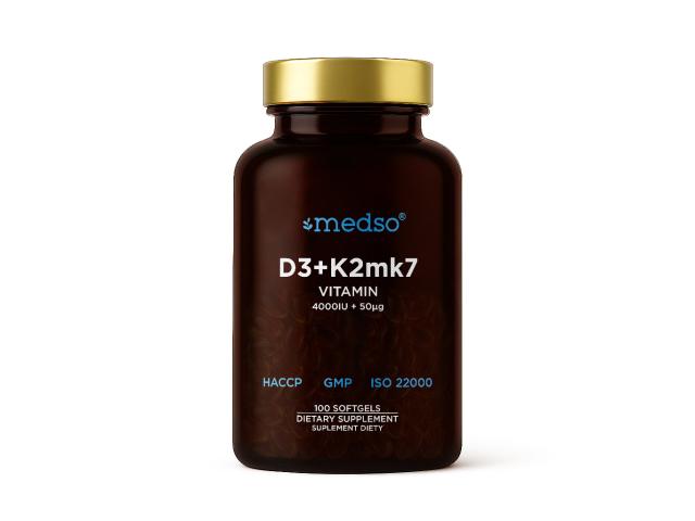 Medso D3 4000 + K2 MK7 Vitamin interakcje ulotka kapsułki miękkie - 100 kaps.