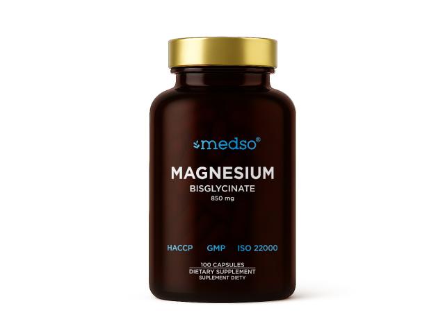 Medso Magnesium Bisglycinate 850 mg interakcje ulotka kapsułki twarde - 100 kaps.
