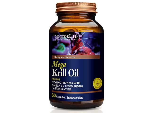 Mega Krill Oil interakcje ulotka kapsułki  60 kaps.