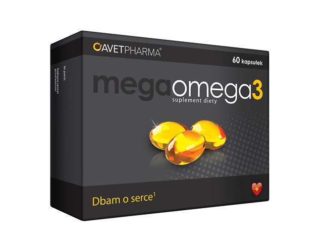 Mega Omega 3 interakcje ulotka kapsułki  60 kaps.