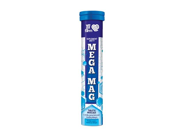 Megamag interakcje ulotka tabletki musujące  24 tabl.