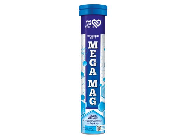 Megamag smak pomarańczowo-mandarynkowy interakcje ulotka tabletki musujące  24 tabl.