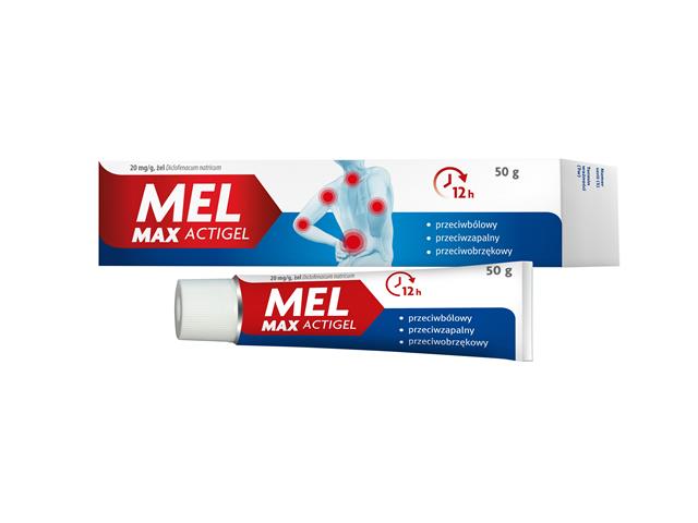 Mel Max Actigel interakcje ulotka żel 20 mg/g 50 g