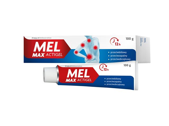 Mel Max Actigel interakcje ulotka żel 20 mg/g 100 g