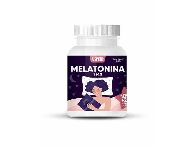 Melatonina 1 mg, 100 tab.+ 20 tab. gratis interakcje ulotka tabletki  120 tabl.