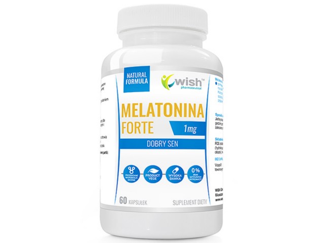 Melatonina Forte 1 mg interakcje ulotka kapsułki  60 kaps.