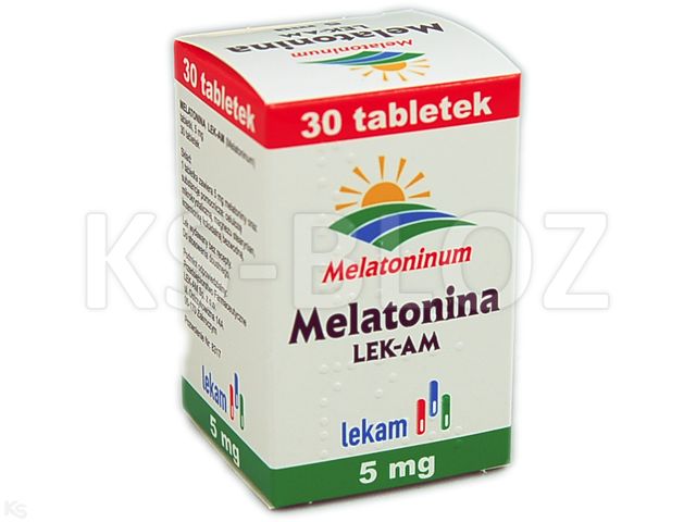 Melatonina Lek-Am interakcje ulotka tabletki 5 mg 30 tabl. | pojemnik