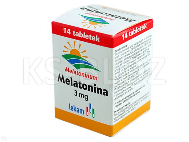 Melatonina Lek-Am interakcje ulotka tabletki 3 mg 14 tabl. | blister