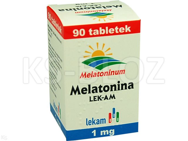Melatonina Lek-Am interakcje ulotka tabletki 1 mg 90 tabl. | pojem.