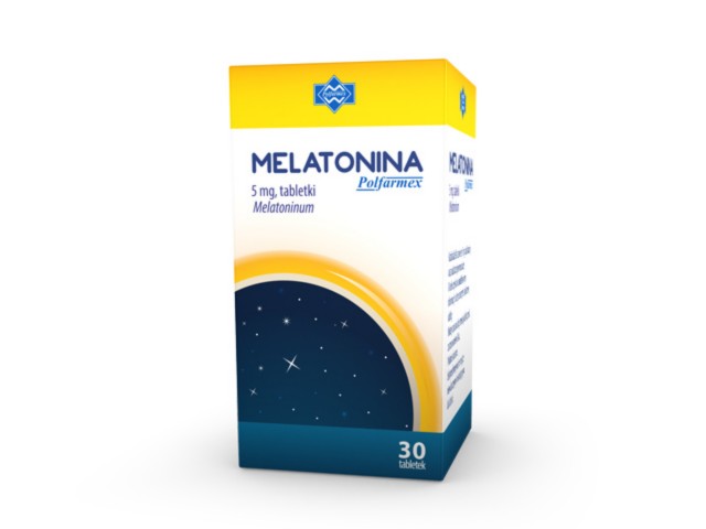 Melatonina Polfarmex interakcje ulotka tabletki 5 mg 30 tabl. (but. HDPE)