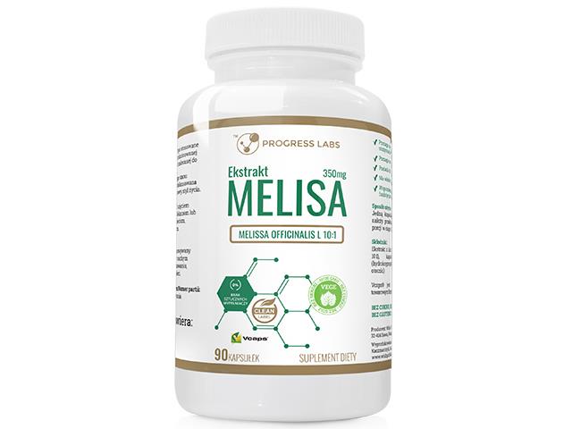 Melisa 350 mg Melissa Officinalis L. Ekstrakt interakcje ulotka kapsułki  90 kaps.