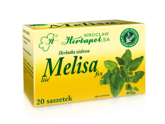 Melisa Fix interakcje ulotka zioła do zaparzania w saszetkach  20 sasz. po 2 g