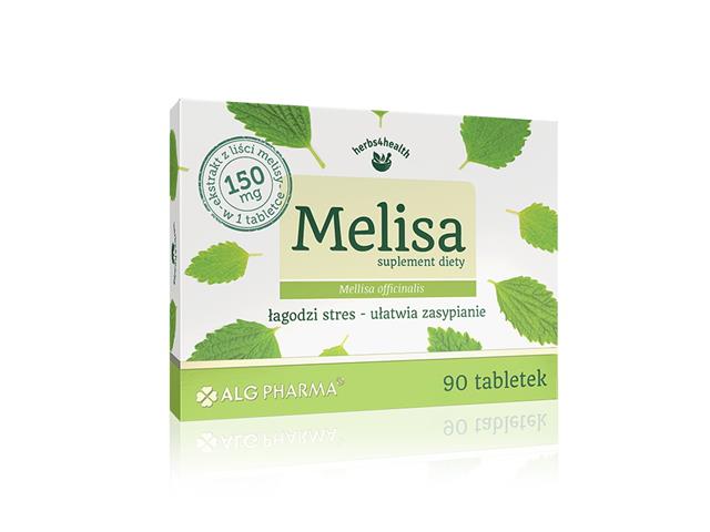 Melisa interakcje ulotka tabletki  90 tabl.