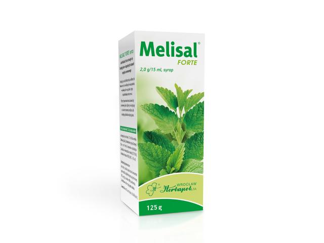 Melisal Forte interakcje ulotka syrop  125 g