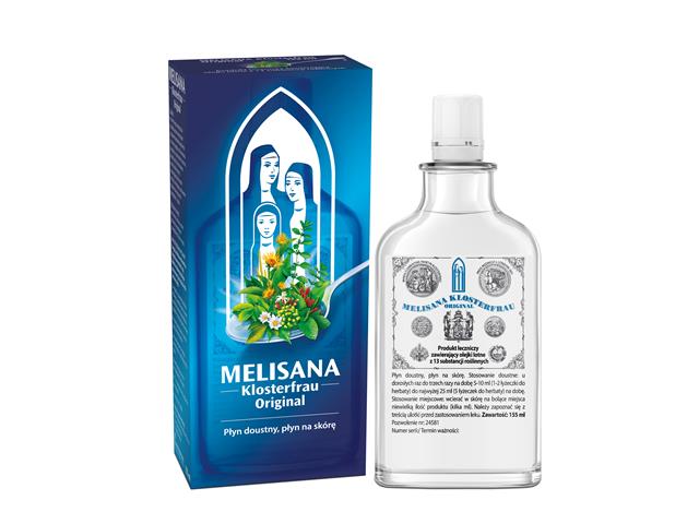 Melisana Klosterfrau Original interakcje ulotka płyn doustny, płyn na skórę  155 ml