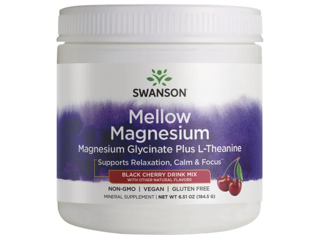 Mellow Magnesium black cherry interakcje ulotka proszek 184.5 g