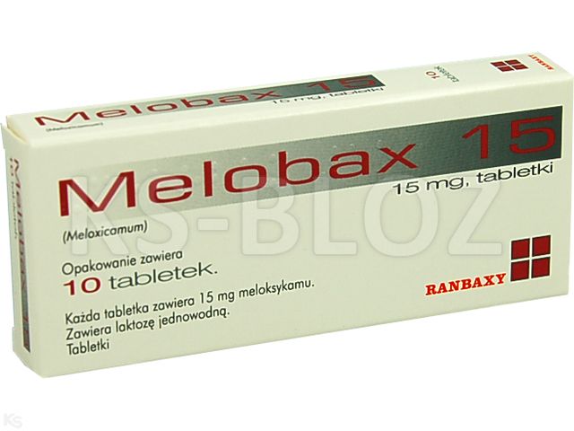 Melobax 15 interakcje ulotka tabletki 15 mg 10 tabl.
