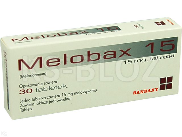 Melobax 15 interakcje ulotka tabletki 15 mg 30 tabl.