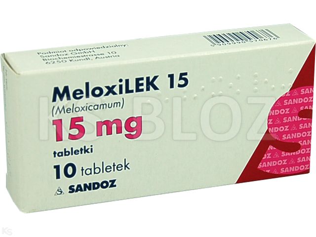 Meloxilek 15 interakcje ulotka tabletki 15 mg 10 tabl. | blister
