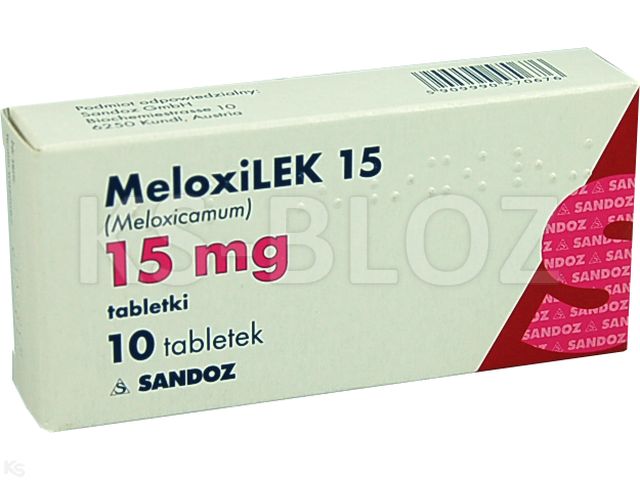 Meloxilek 15 interakcje ulotka tabletki 15 mg 10 tabl. (blist.)