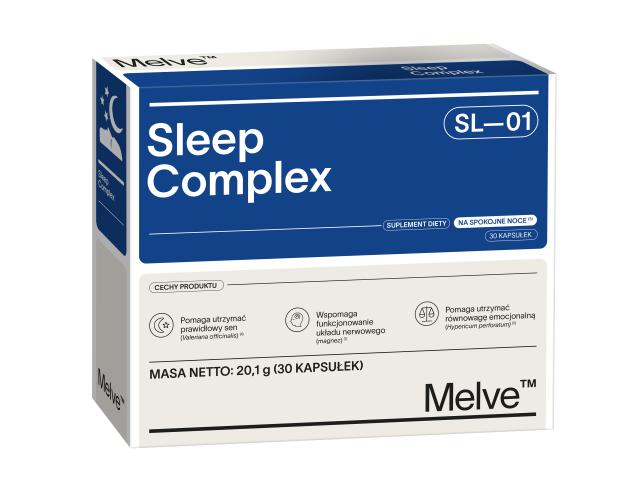 Melve Sleep Complex interakcje ulotka kapsułki 30 kaps.