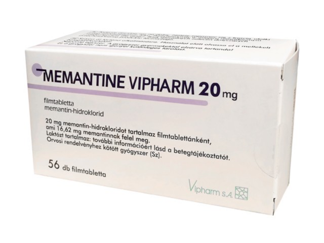 Memantine Vipharm interakcje ulotka tabletki powlekane 20 mg 56 tabl.