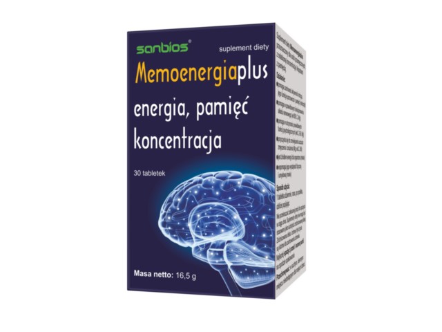 Memoenergia Plus interakcje ulotka tabletki  30 tabl.