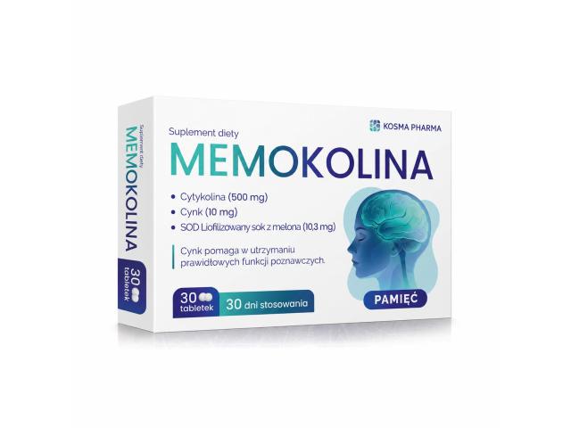 Memokolina Pamięć interakcje ulotka tabletki 30 tabl.