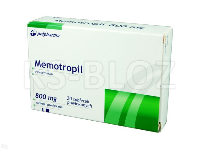 Memotropil interakcje ulotka tabletki powlekane 800 mg 20 tabl. | (2 blist. po 10 tabl.)