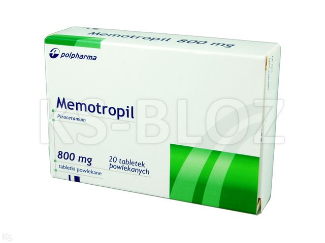 Memotropil interakcje ulotka tabletki powlekane 800 mg 20 tabl. (2 blist. po 10 tabl.)