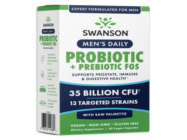 Men's Daily Probiotic + Prebiotic FOS interakcje ulotka kapsułki - 60 kaps.