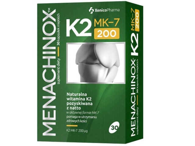 Menachinox K2 200 interakcje ulotka kapsułki miękkie  30 kaps.