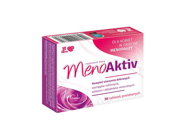 Menoaktiv interakcje ulotka tabletki powlekane  30 tabl.