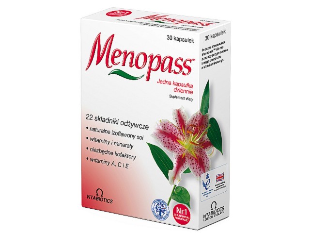 Menopass (na menopauzę) interakcje ulotka kapsułki  30 kaps.