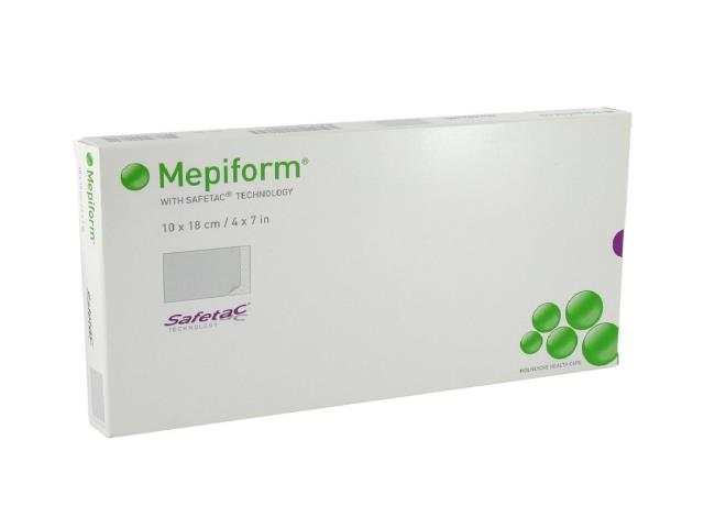Mepiform Opatrunek do leczenia blizn niejałowy samoprzylepny specjalny 10 x 18 cm interakcje ulotka   5 szt.