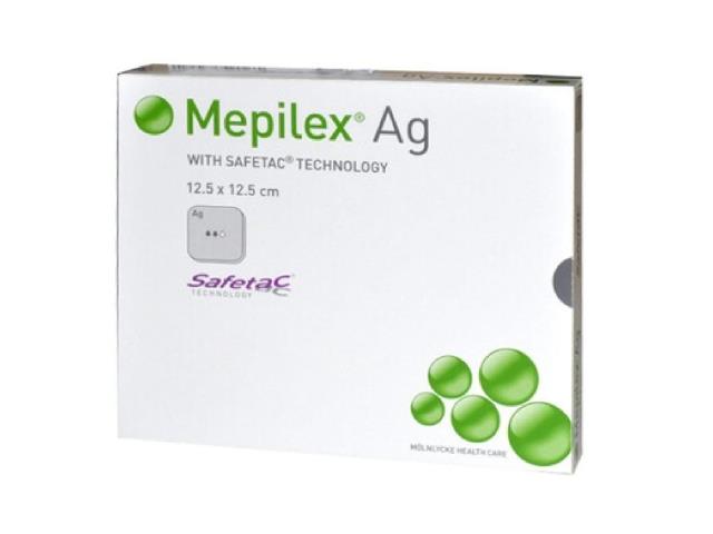 Mepilex Ag Opatrunek specjalny 12,5 x 12,5 cm interakcje ulotka opatrunek - 1 szt.