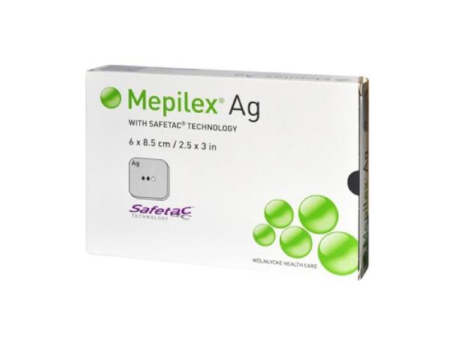 Mepilex Ag Opatrunek specjalny 6 x 8,5 cm interakcje ulotka   1 szt.