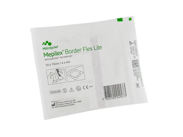 Mepilex Border Flex Lite Opatrunek 10 x 10 cm interakcje ulotka opatrunek  1 szt.