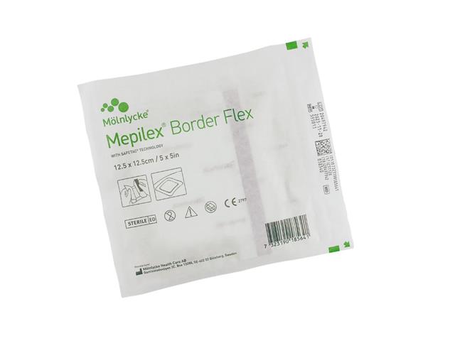 Mepilex Border Flex Opatrunek 12,5 x 12,5 cm interakcje ulotka opatrunek  1 szt.