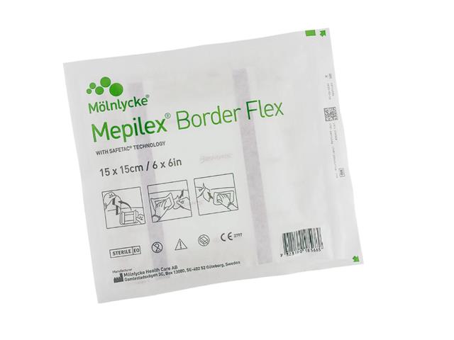 Mepilex Border Flex Opatrunek 15 x 15 cm interakcje ulotka   1 szt.