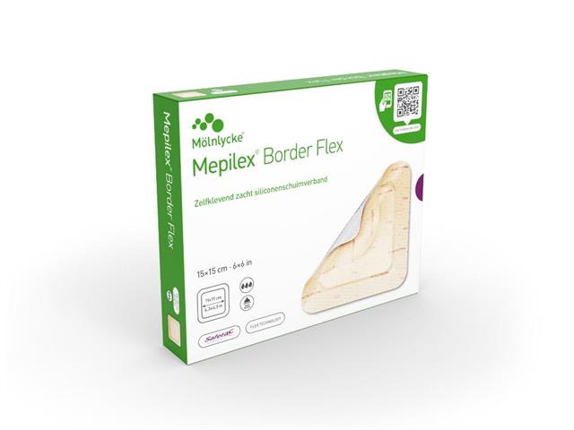 Mepilex Border Flex Opatrunek 15 x 15 cm interakcje ulotka opatrunek  5 szt.