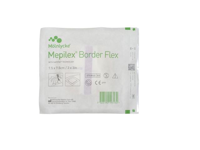Mepilex Border Flex Opatrunek 7,5 x 7,5 cm interakcje ulotka opatrunek - 1 szt.