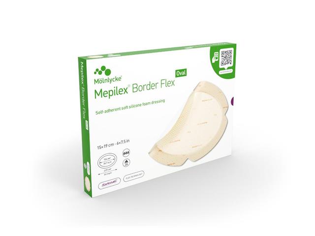 Mepilex Border Flex Oval Opatrunek 15 x 19 cm interakcje ulotka opatrunek - 5 szt.