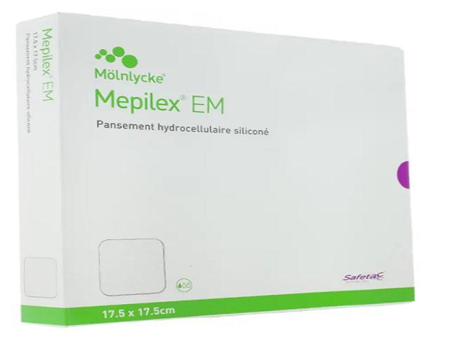 Mepilex EM Opatrunek delikatny piankowy silikonowy specjalny 17,5 x 17,5 cm interakcje ulotka   1 szt.