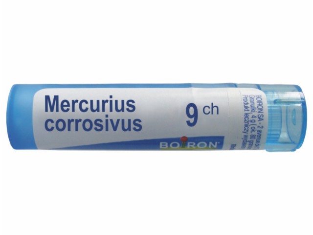 Mercurius Corrosivus 9 CH interakcje ulotka granulki  4 g