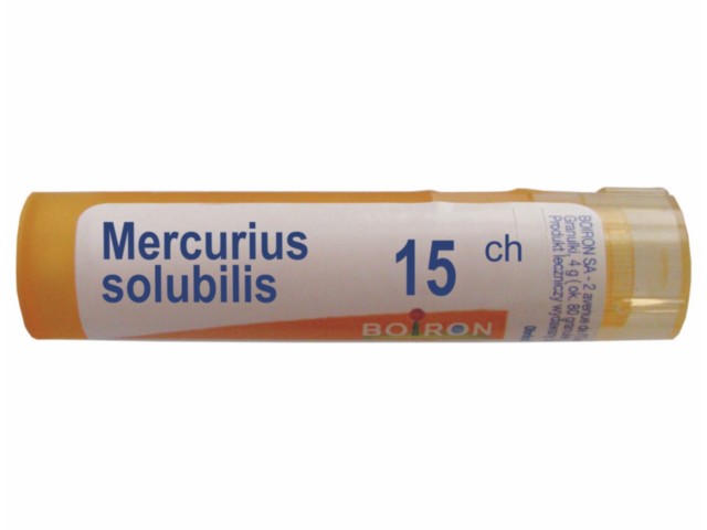 Mercurius Solubilis 15 CH interakcje ulotka granulki  4 g