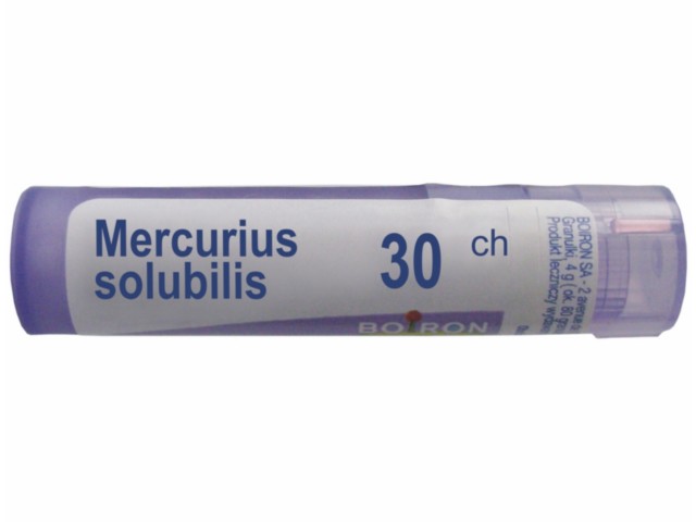 Mercurius Solubilis 30 CH interakcje ulotka granulki - 4 g